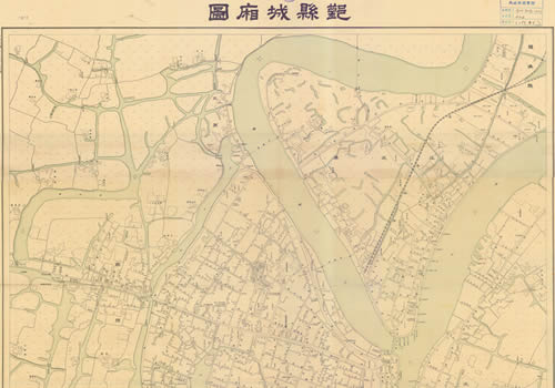 1936年宁波《鄞县城厢图》