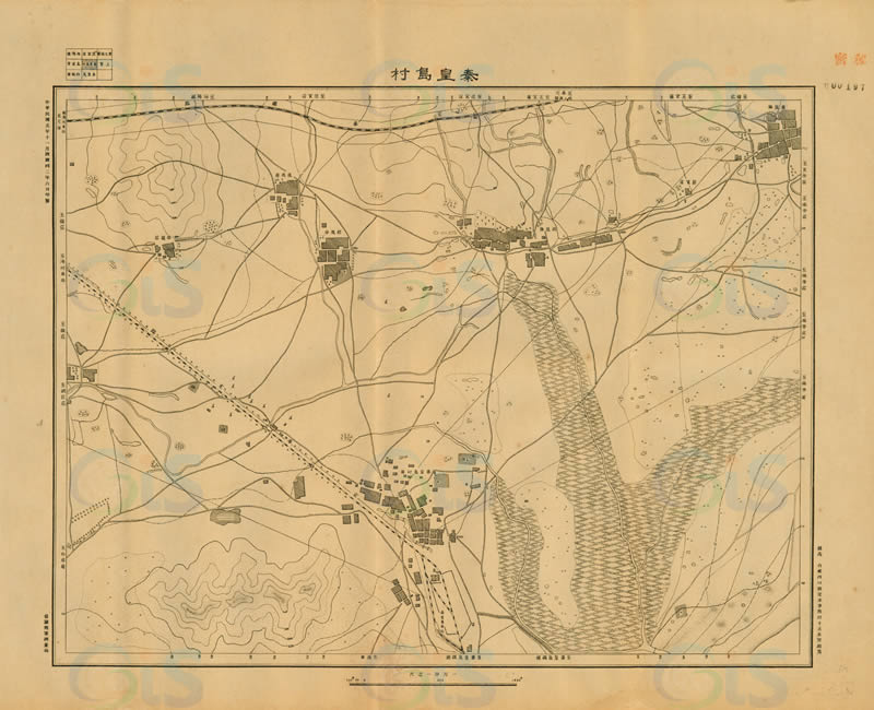 1913年《山海关附近地形图》1万分1插图1