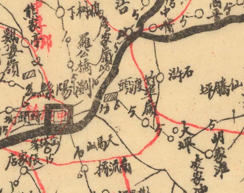 1942年《湖南浏阳全县路线里程图》插图1