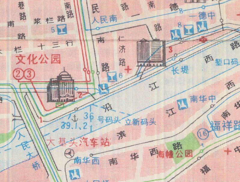 1983年《广州交通游览图》插图2