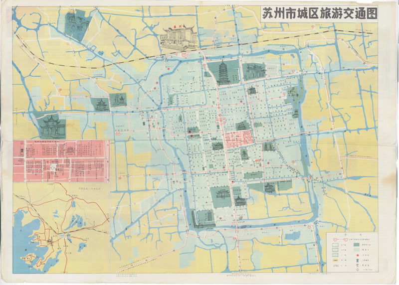 1984年《苏州旅游图》插图1