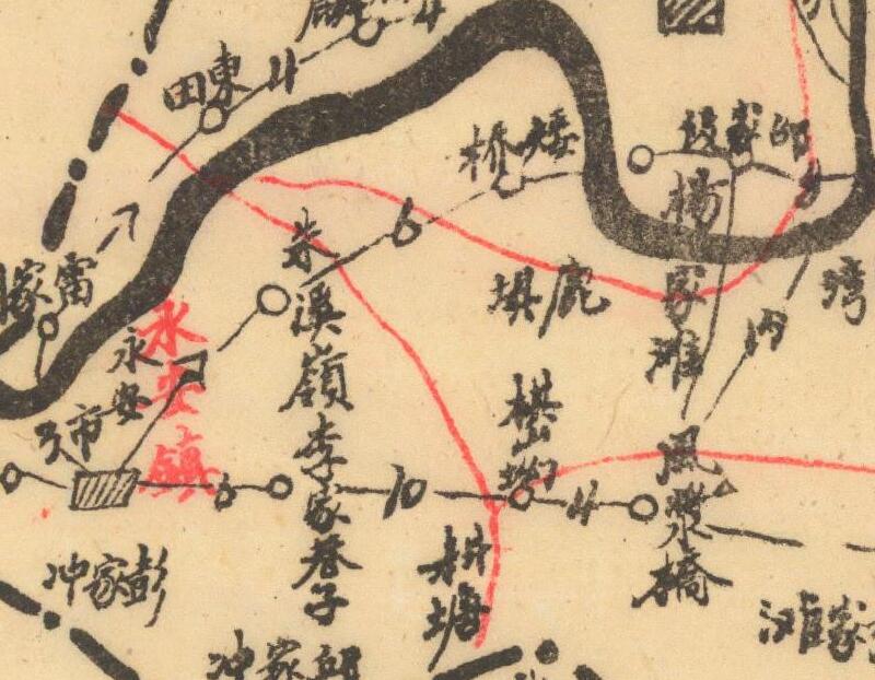 1942年《湖南浏阳全县路线里程图》插图3