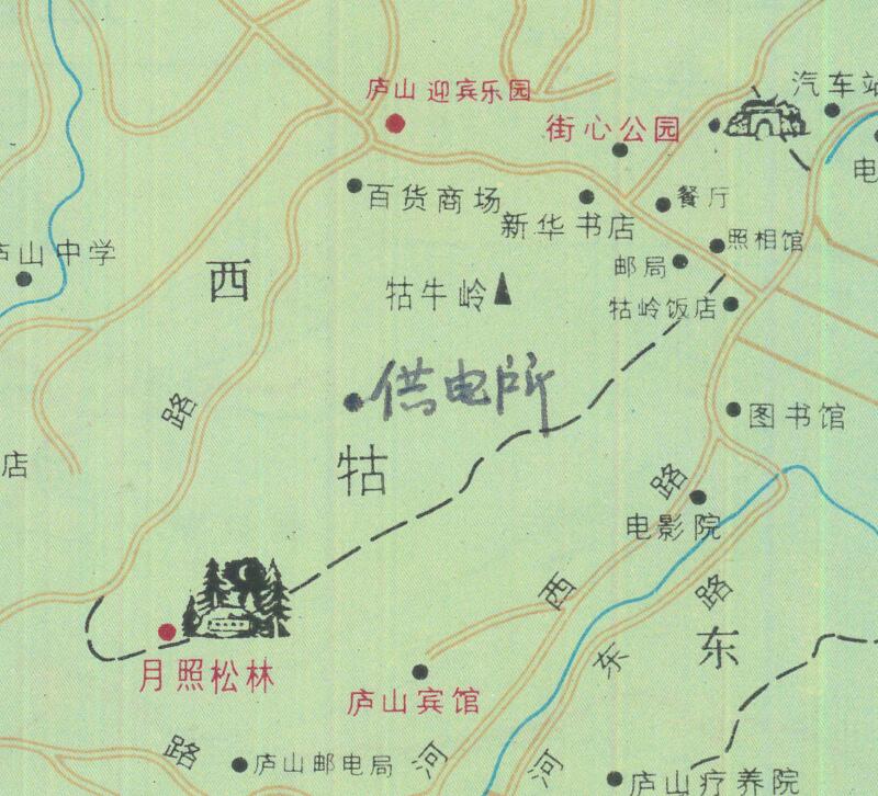 1985年《南昌-庐山交通旅游图》插图4