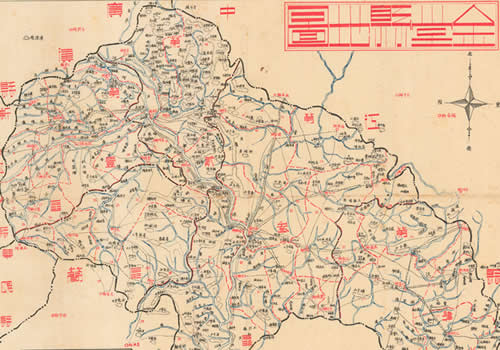 1945年四川《金堂县地图》