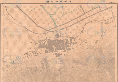 1948年云南《会泽县城市图》