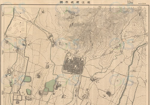 1949年云南《澄江县城市图》