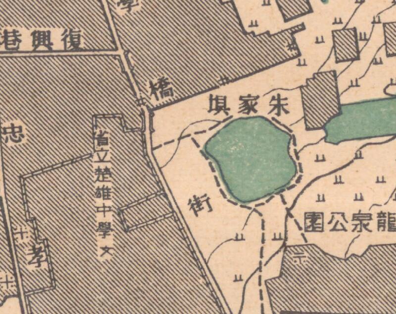 1948年云南《楚雄县城市图》插图1