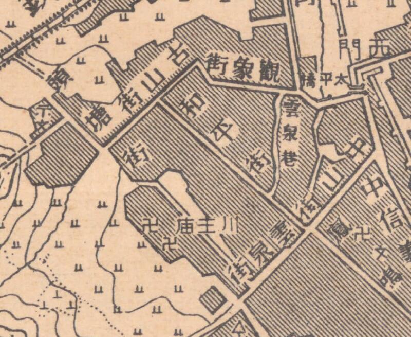 1948年云南《楚雄县城市图》插图3