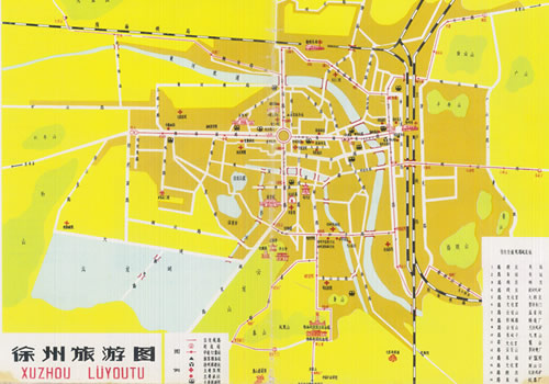 1990年前后《徐州旅游图》