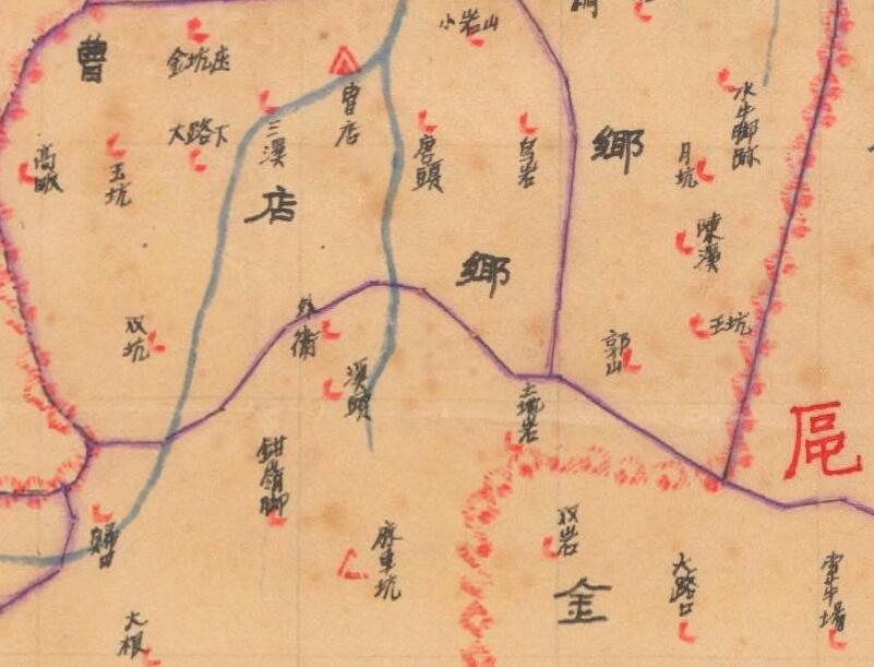 1944年《浙江省仙居县乡镇区域详图》插图2