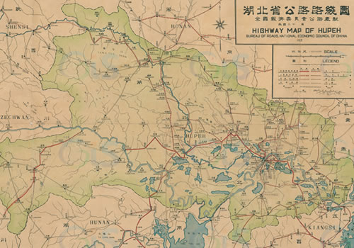 1931年《湖北省公路路线图》