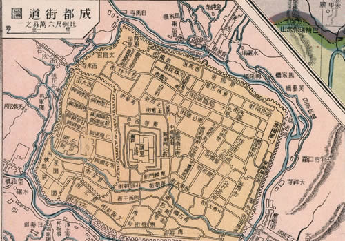 1917年《成都街道图》