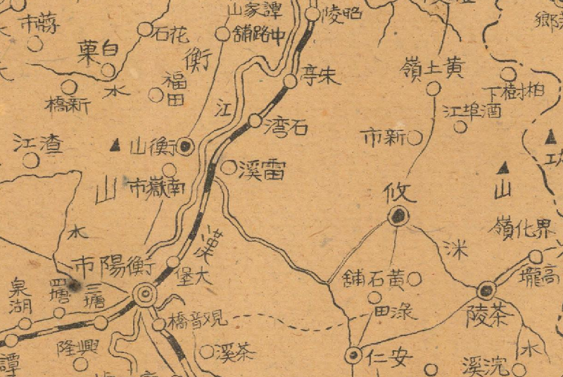 1944年《湘粤桂形势图》插图1 1944年《湘粤桂形势图》插图1