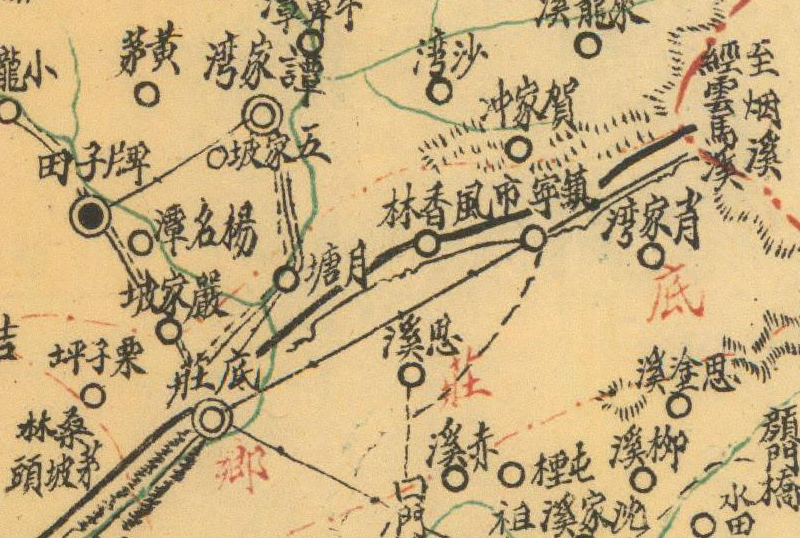 1941-1946年湖南《溆浦县图》插图1 1941-1946年湖南《溆浦县图》插图1