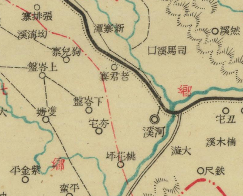 约1943年湖南《乾城县图》插图3 约1943年湖南《乾城县图》插图3