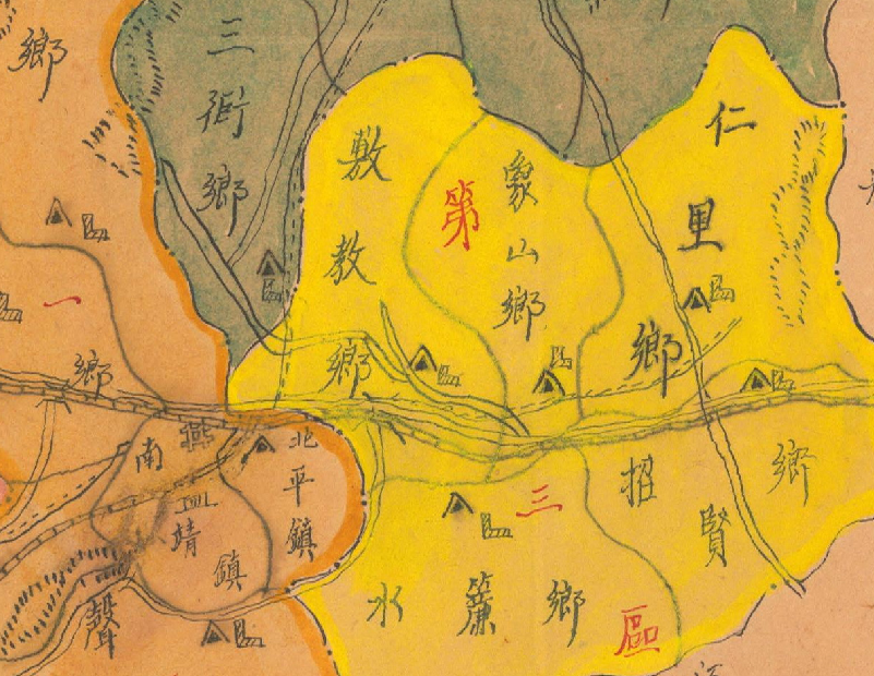 1940年浙江《常山县乡镇区域详图》插图1