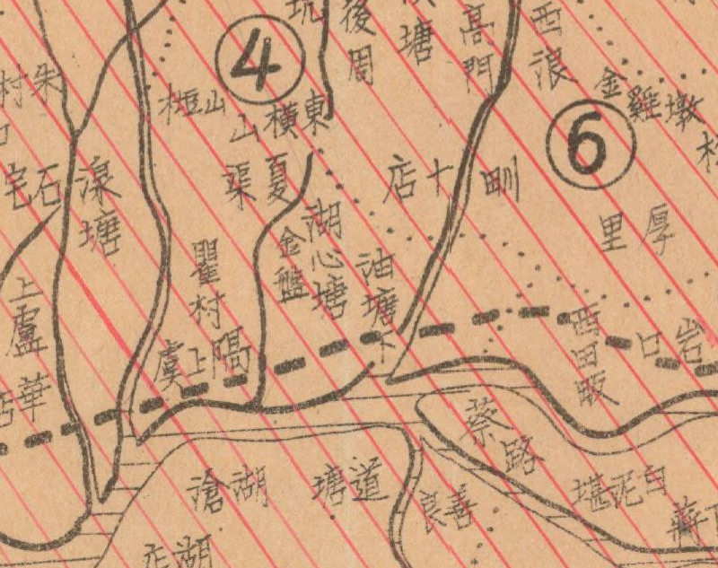 1940年代浙江《东阳县全图》插图1