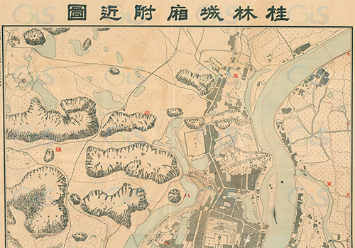 1938年《桂林城厢附近图》
