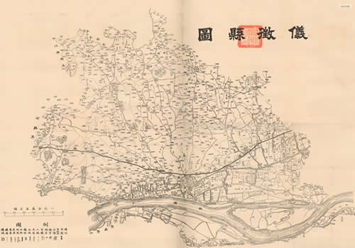 1940年代《仪征县图》