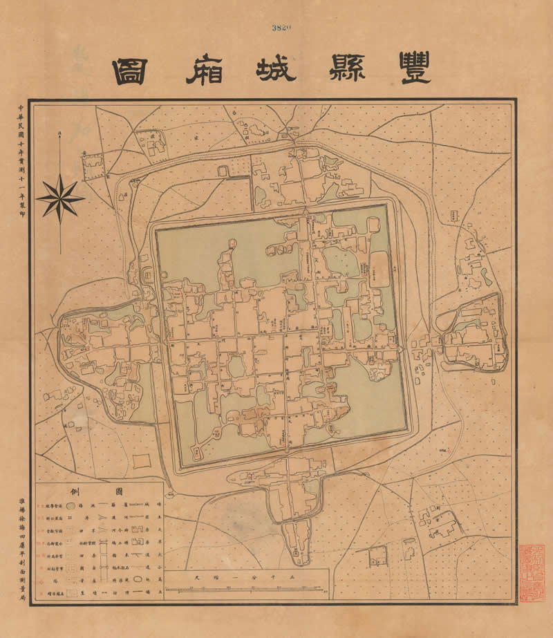 1922年《丰县城厢图》插图