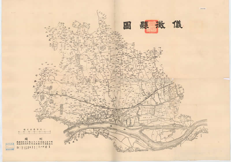 1940年代《仪征县图》插图