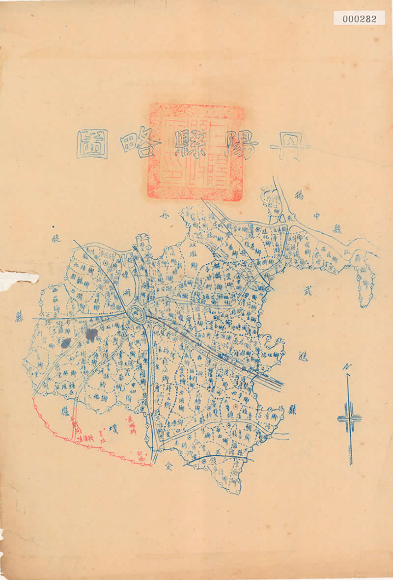 1940年代《丹阳县略图》插图