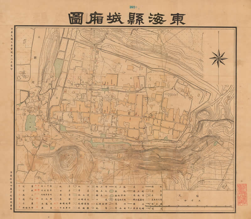 1923年《东海县城厢图》插图