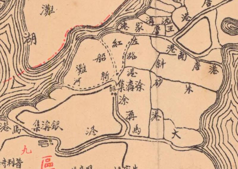 1943年《简明宝应县图》插图1