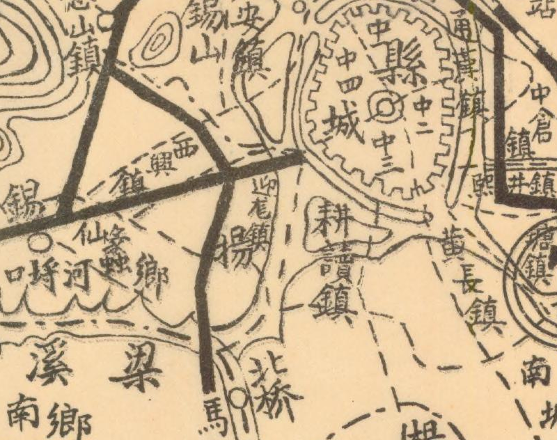 1944年《无锡县全图》插图3 1944年《无锡县全图》插图3