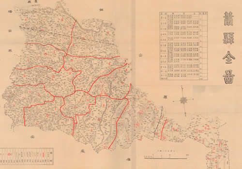 1940年代年安徽《萧县全图》