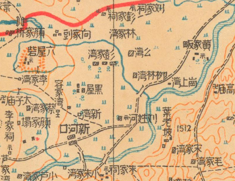 1946年湖北《应城县明细地图》插图1