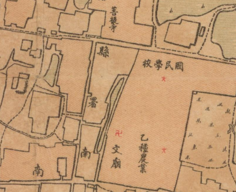 1921年江苏《涟水县城厢图》插图1