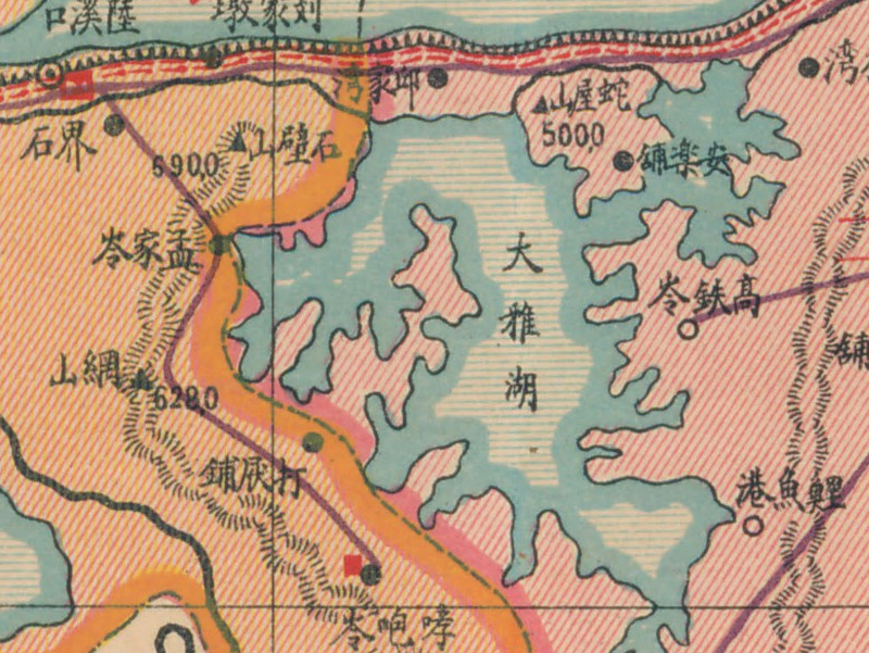 民国时期湖北《嘉鱼县详图》插图2