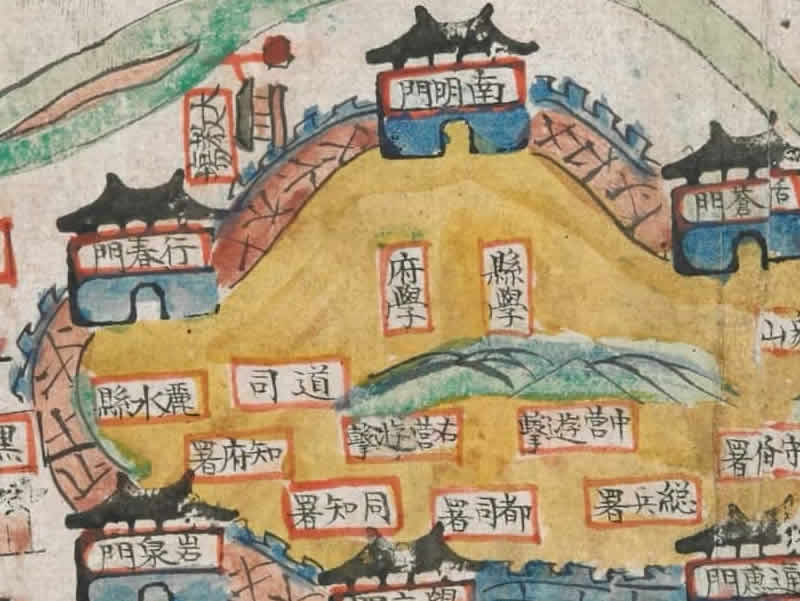 1810年《处州府属全境塘汛舆图》插图2