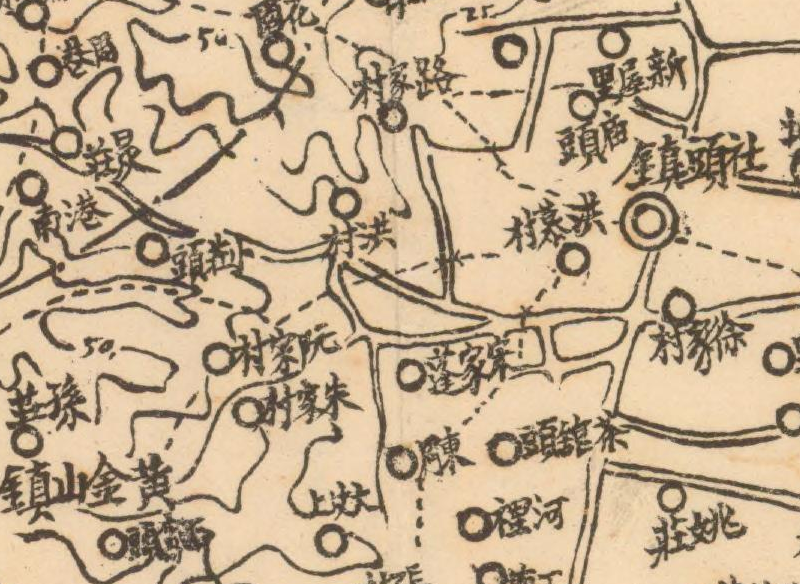 1943年江苏《金坛县全境形势图》插图3
