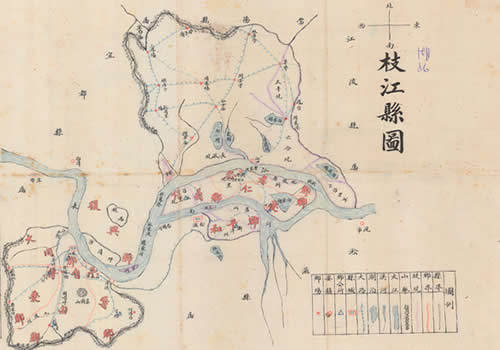 1941年湖北《枝江县图》