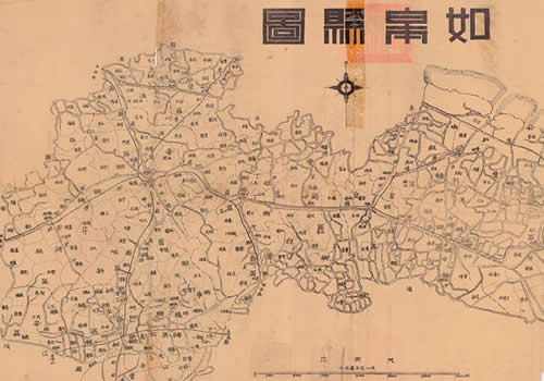 民国时期江苏《如皋县图》