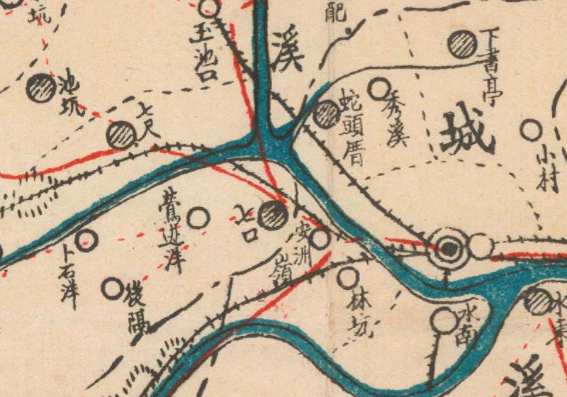 1945年《福建省尤溪县图》插图1