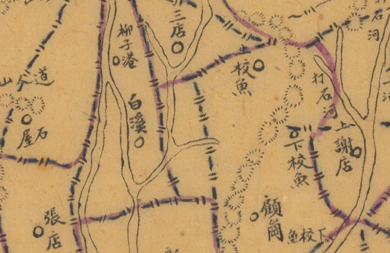1941年《黄冈县施行新制划分乡镇图》插图1