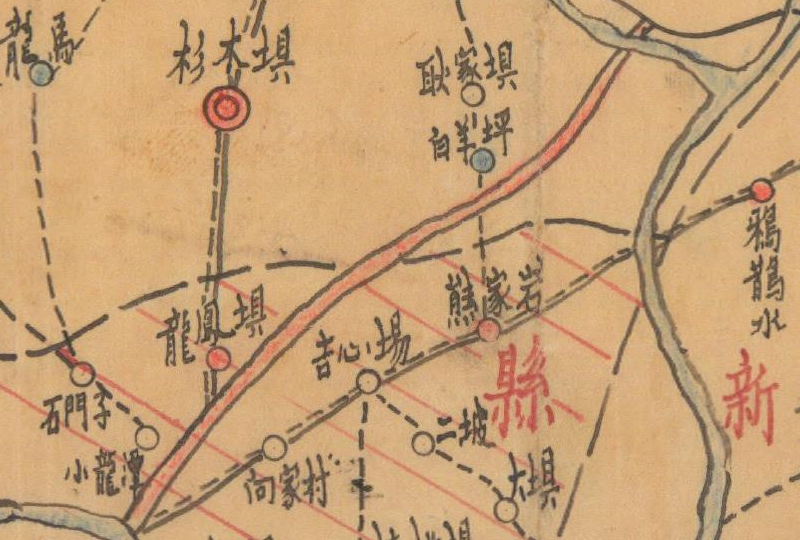1940年湖北《恩施县政府暨各区署辖境驻地略图》插图1